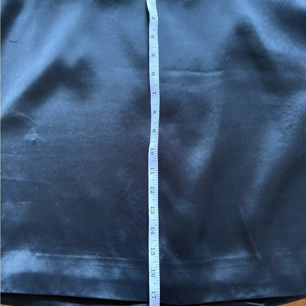 Madewell Satin Mini Black Skirt - Picture 10 of 11